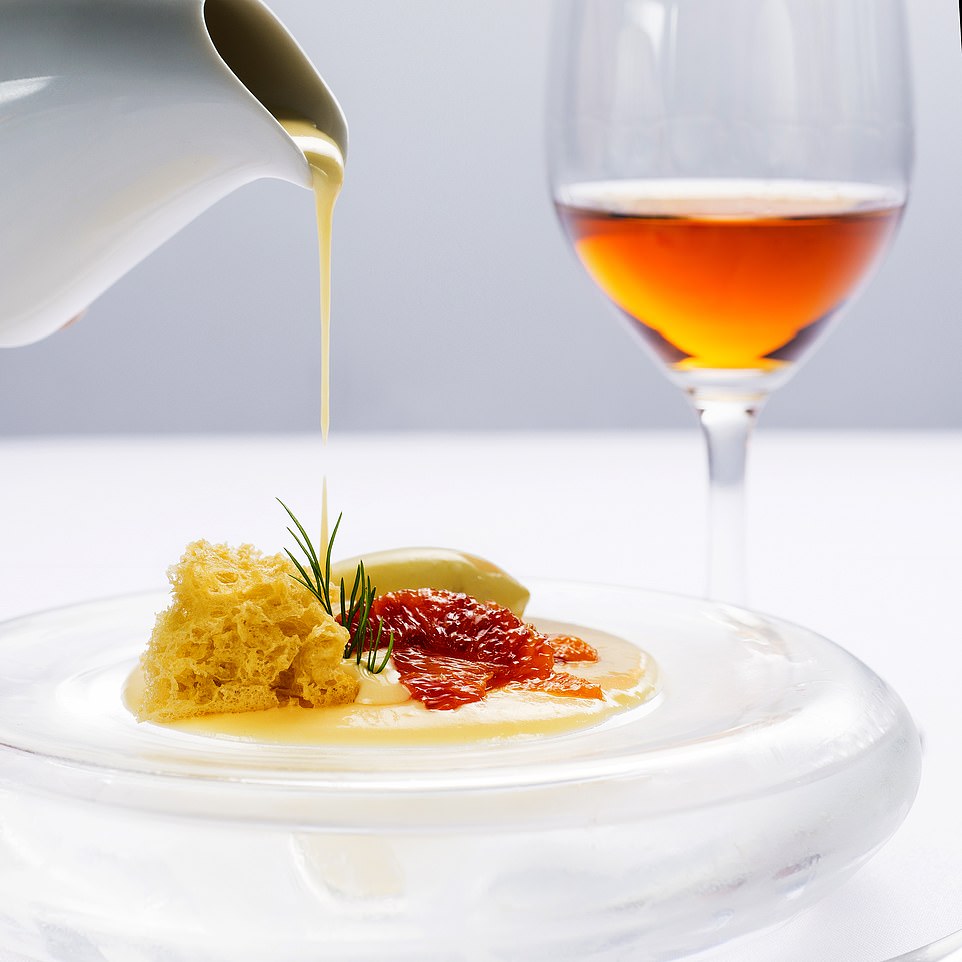 Top quality: An example of the food at The Yeatman Hotel, which has its own Michelin-starred restaurant