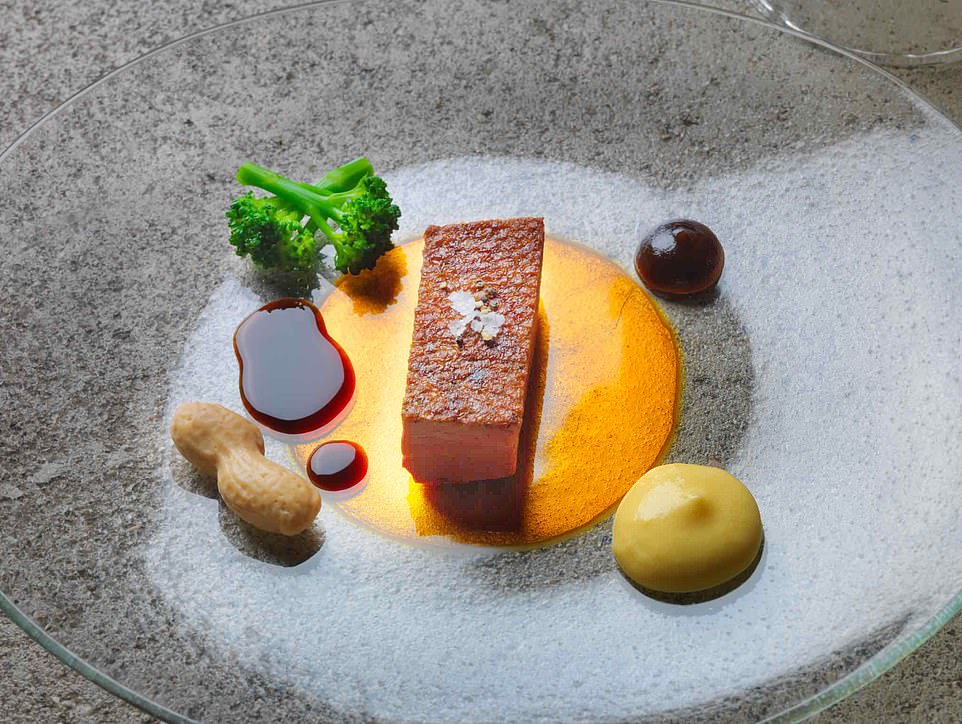 Hamburg has one of just 11 German restaurants with three Michelin stars, The Table Kevin Fehling (dish pictured above). It has a tasting menu costing £172